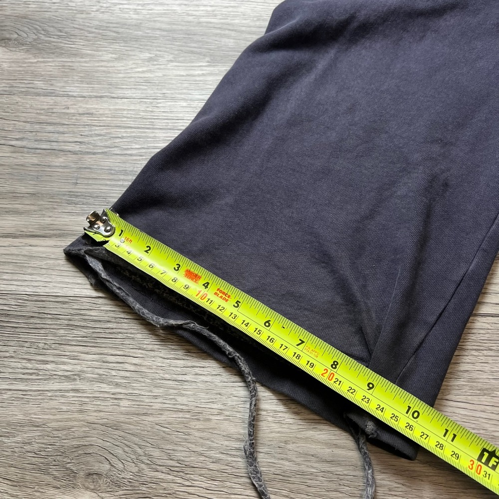 Brandy Melville Sweatpants Womens One Size Charcoal Gray Wide Leg Distressed - Picture 11 of 12